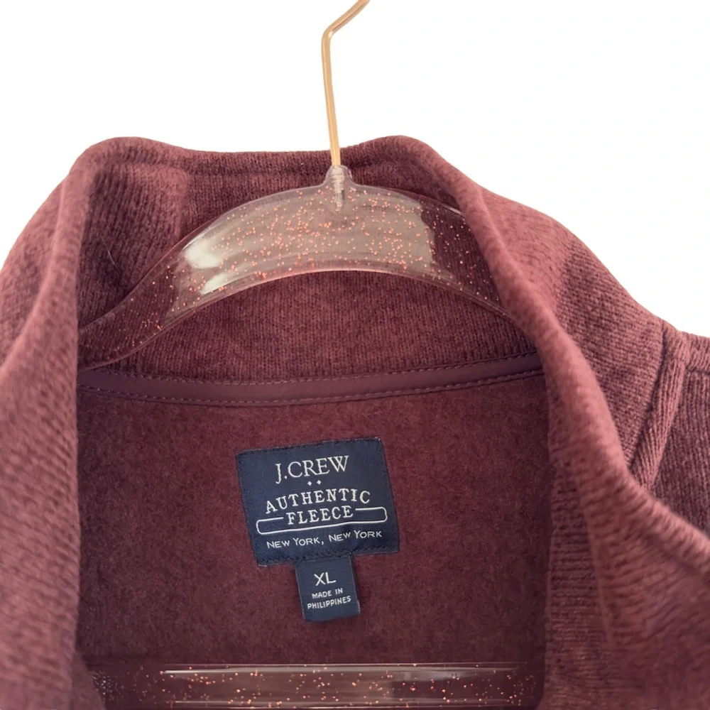 J. Crew Knit Pullover Sweatshirt Quarter Zip Sweater